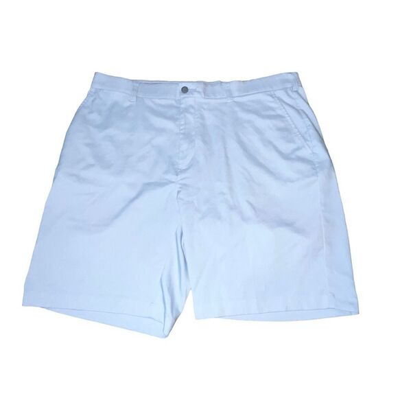 Roundtree & York Men's Performance Light Blue Chino Shorts - Picture 1 of 8